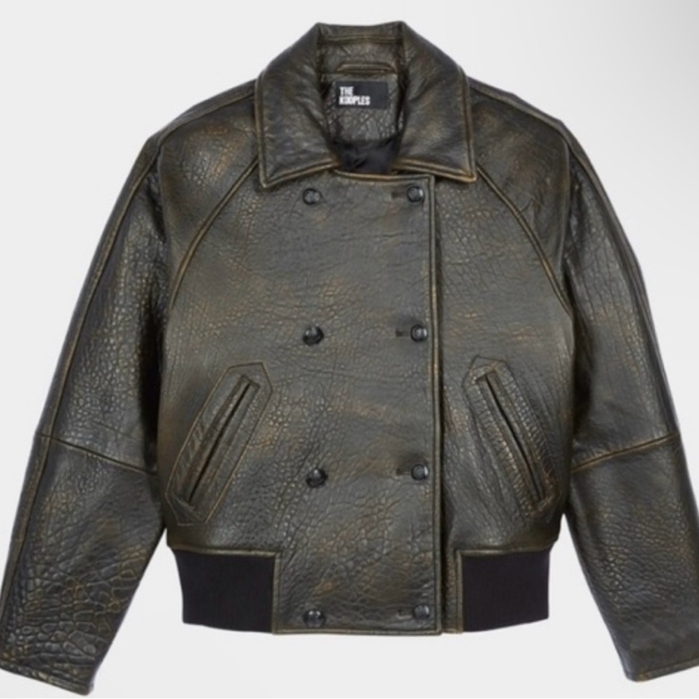 The Kooples Black/Brown Leather Jacket